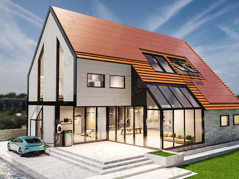 Photovoltaic curtain wall  Colorful Photovoltaic Modules 2092*1044mm